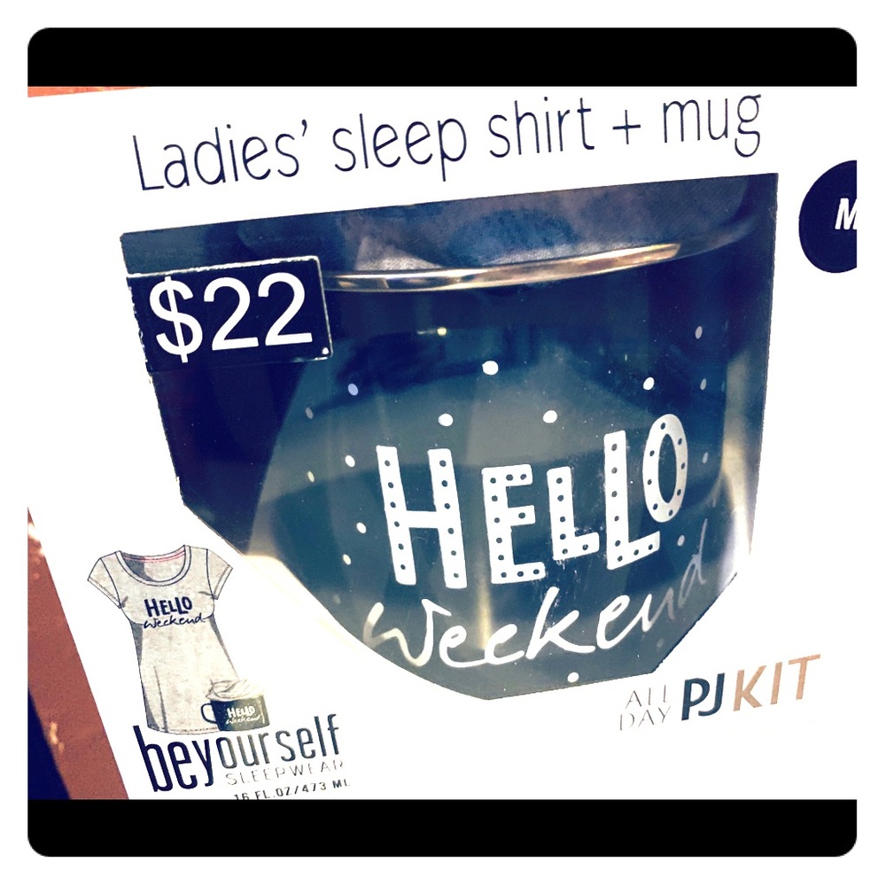 Ladies Sleep Gown Size M & Mug!